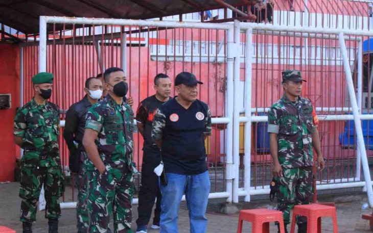 Dandim 0808/Blitar pantau langsung pertandingan liga santri