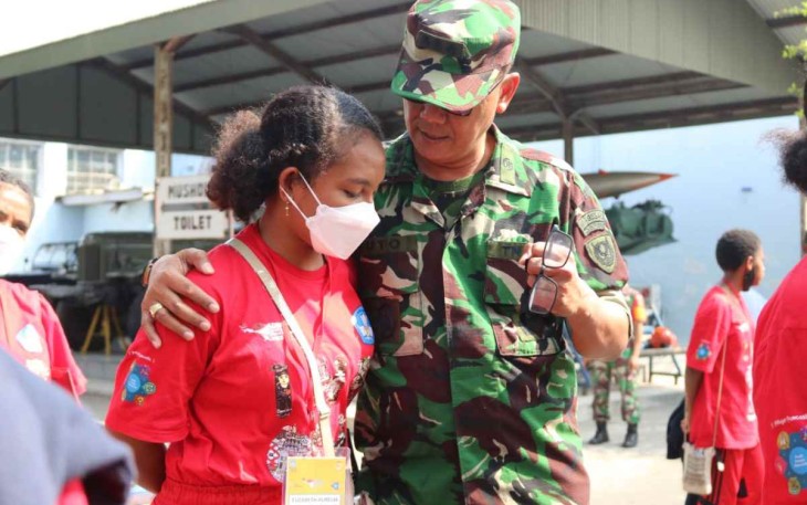 Antusias siswa dari Papua saat kunjungi Muspusdirla 