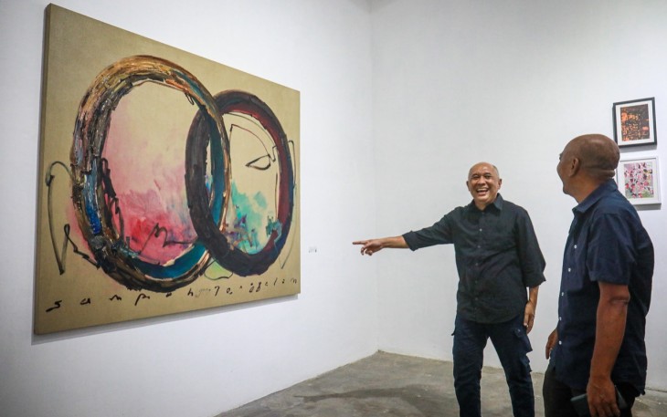 MenkopUKM saat membuka acara Yogya Annual Art 7 di Yogyakarta 