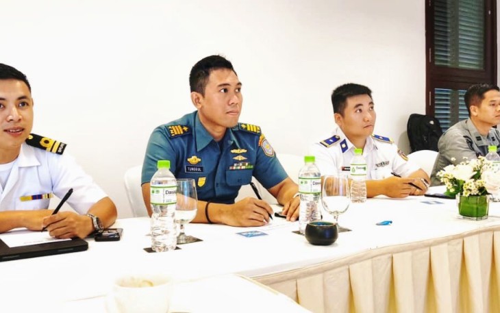 Perwira Kolinlamil saat mengikuti event internasional di Vietnam 