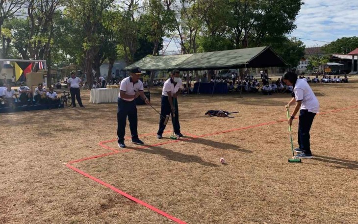 Sosialisasi Gateball di Lanudal Kupang