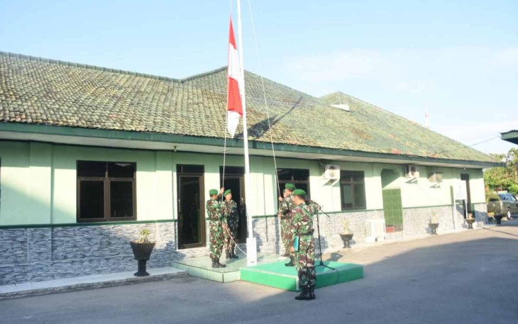 Upacara bendera Kodim 0803/Madiun