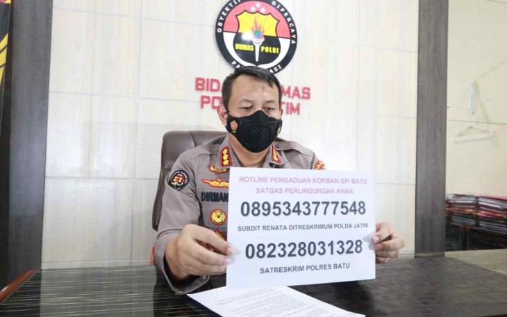 Kombes Dirmanto saat menyampaikan bertambahnya pelaporan di hotline pengaduan sekolah SPI