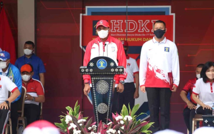 Wamenkumham saat membuka HDKD ke-77 Tahun 2022