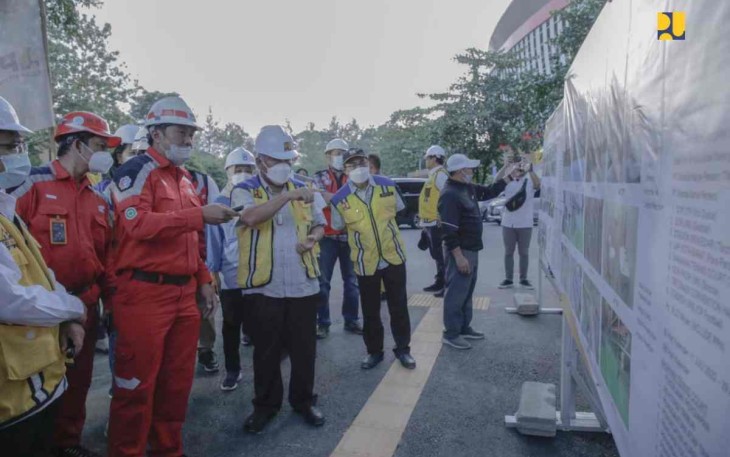 Menteri Basuki saat cek venue pendukung ASEAN Para Games 2022 di Surakarta 