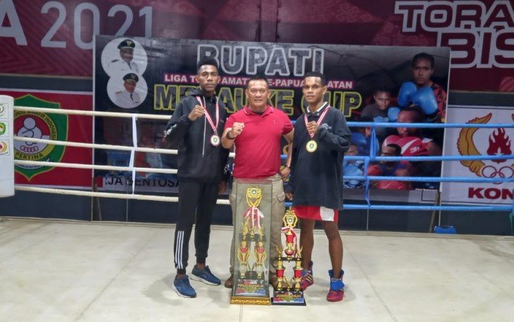 Atlet Lantamal XI Merauke raih Emas ajang Tinju Amatir Se Papua Barat