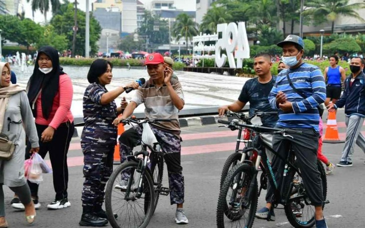 Sosialisasi car free day TNI AL