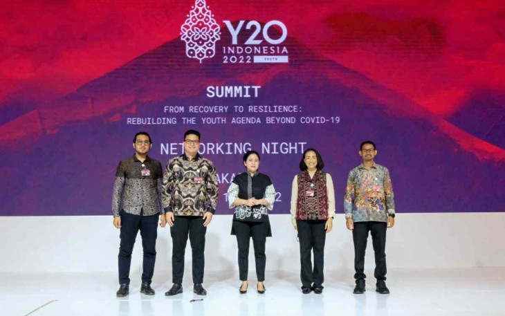 Puan Maharani saat acara Y20 Summits di Jakarta 