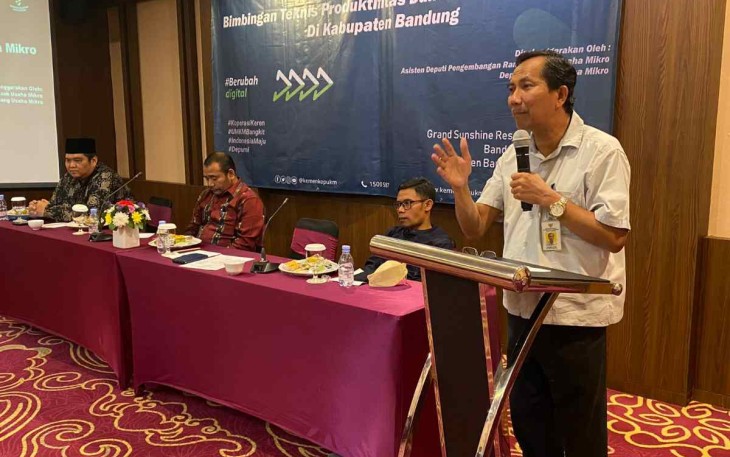 Sosialisasi pendampingan pelaku UMKM di Soreang Bandung