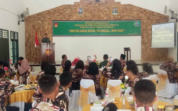 Komunikasi sosial keluarga besar TNI Kodim 0720/Rembang 