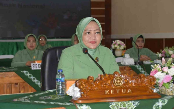 Ketua Persit KCK Koorcab Rem 073 ikuti webinar Hari Anak Nasional