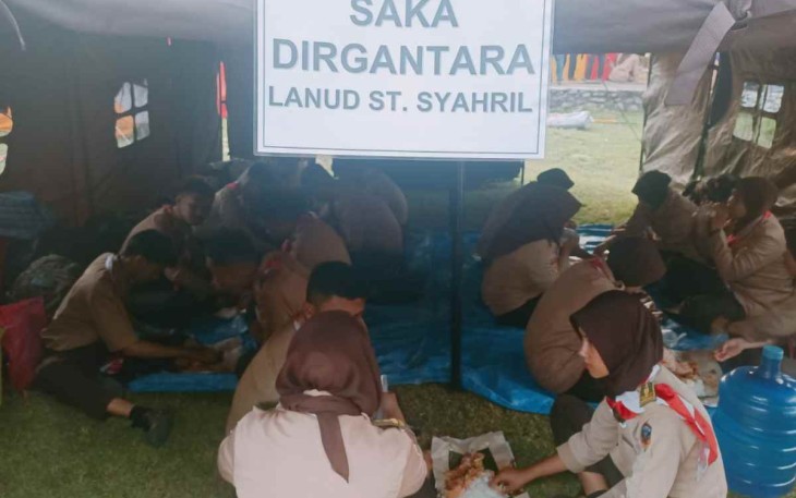 Saka Dirgantara Lanud Sutan Sjahrir saat perjusami