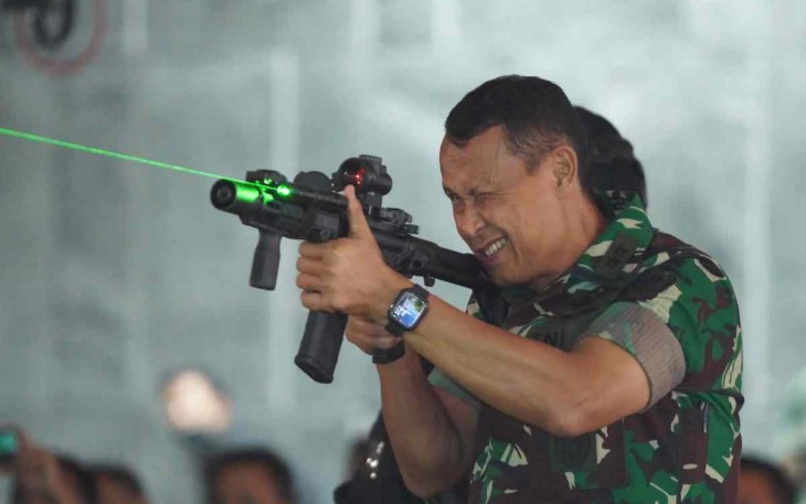 Aster Kasad saat membuka Turnamen E-Sports Piala Kasad di Mabesad