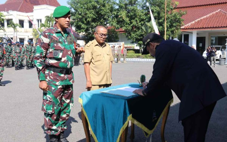 Bupati Ngawi resmi membuka TMMD Ke 114