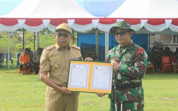 Bupati Mamuju resmikan TMMD ke 114 Kodim 1418/Mamuju