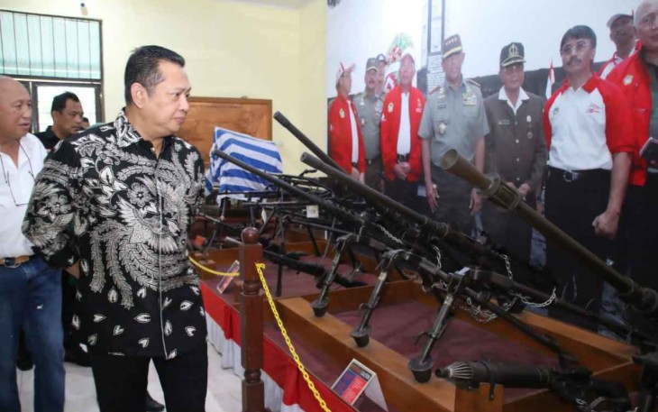Ketua MPR RI saat mengunjungi museum PETA di Bogor