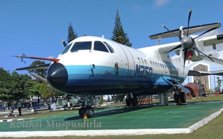 N250 Gatotkaca salah satu koleksi Museum Pusat TNI AU Dirgantara Mandala Yogyakarta 