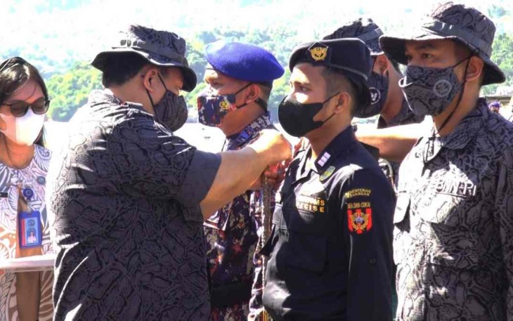 Kepala BNN RI saat membuka operasi laut di pelabuhan Bitung
