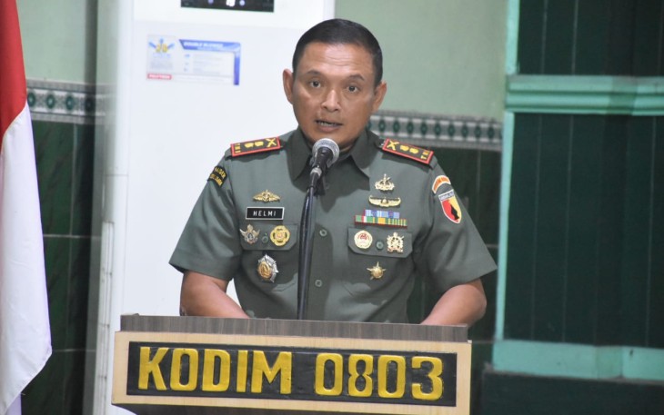 Dandim Madiun saat memberikan sambutan