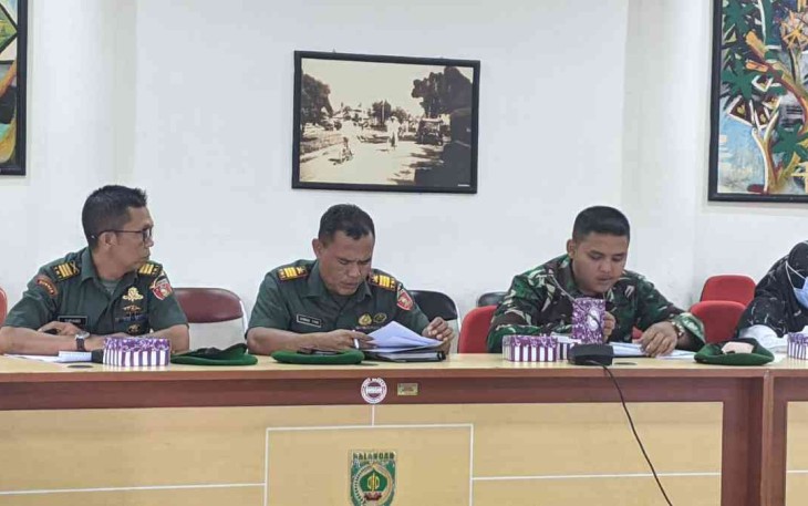 Rakor peringatan HUT Kemerdekaan RI ke-77 di aula Benteng Tundakan Sekda Kabupaten Balangan 
