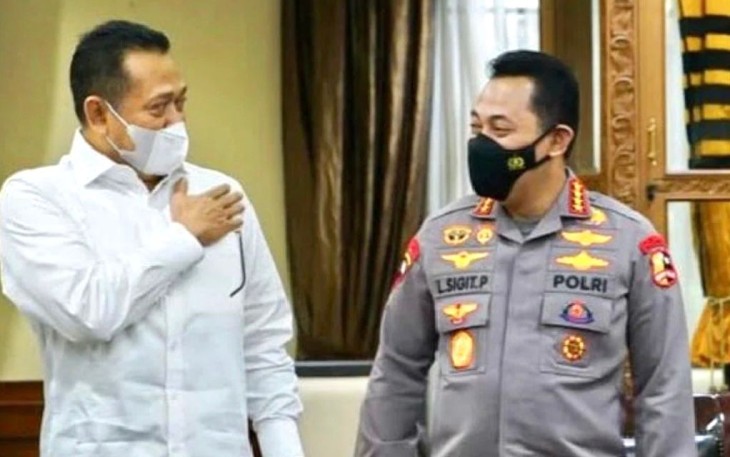 Ketua MPR RI saat pertemuan bersama Kapolri di Jakarta 