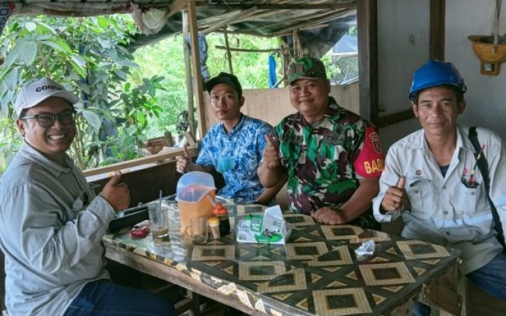 Kopda Dedy saat komsos bersama warga binaannya