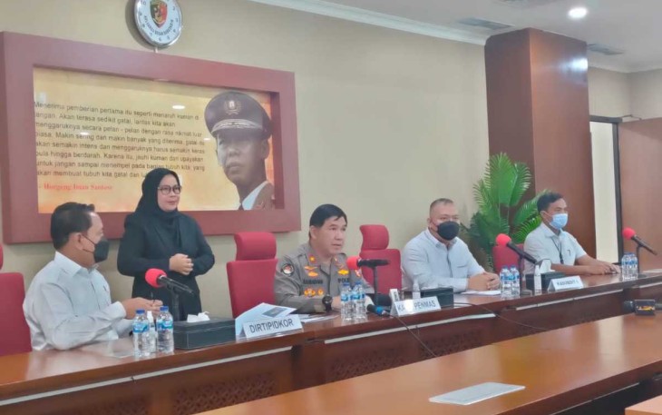 Karopenmas Humas Polri saat memberikan keterangan pers di Jakarta 
