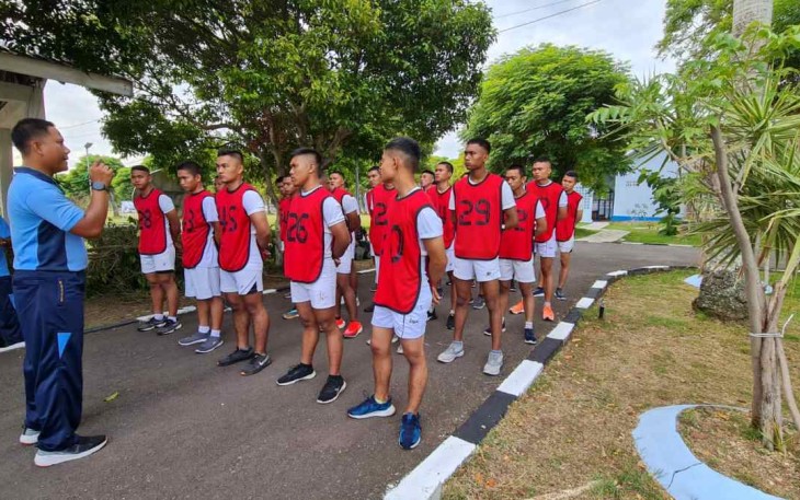 Test Samapta Casis Bintara PK TNI AU di Lanud Maimun Saleh 