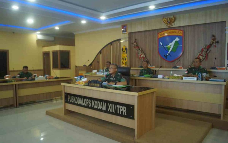Paparan rencana pelaksanaan TMMD di Jajaran Kodam XII/Tpr