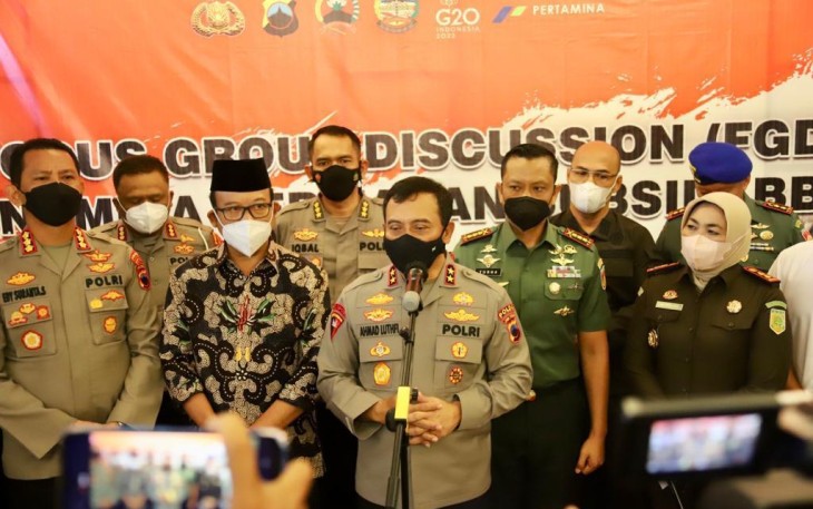 Danrem 071/Wijayakusuma saat hadiri FGD Polda Jateng 