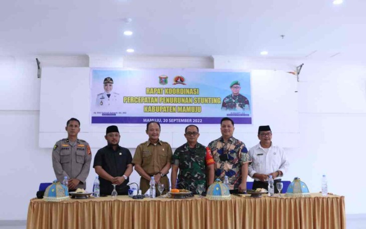 Dandim 1418/Mamuju Letkol Inf M Imasfy saat rakor bersama forkopimda Kab Mamuju