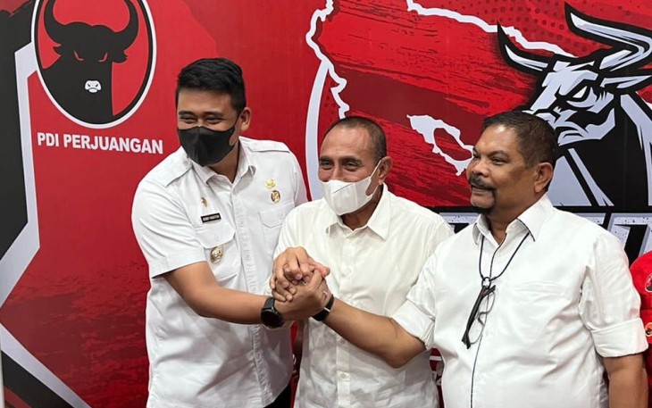 Edy Rahmayadi saat menghadiri kegiatan PDIP Sumut