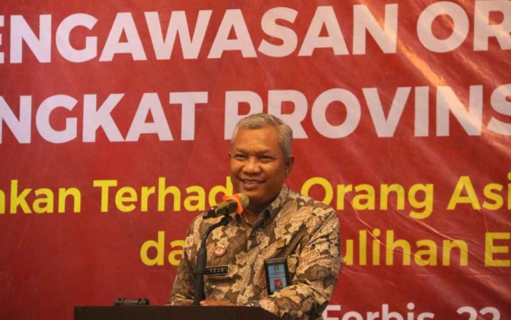 Tejo Harwanto saat memberikan sambutan