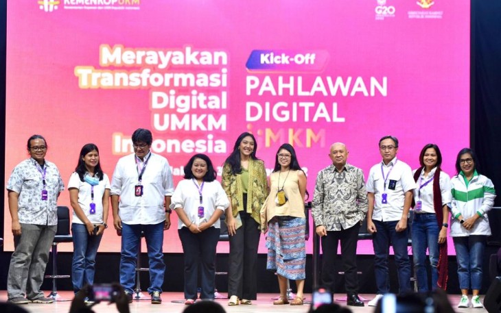 Kick Off Pahlawan Digital UMKM 2022 di Jakarta, Senin (3/10)