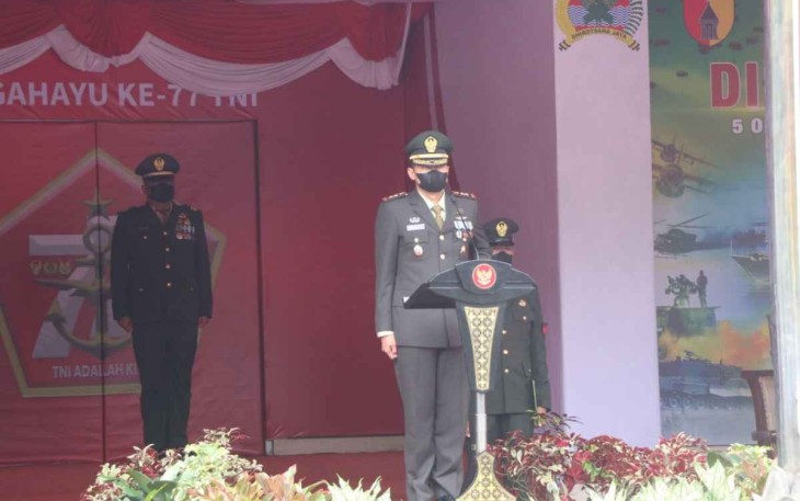 Peringatan HUT TNI ke-77 Kodim 0807/Tulungagung, Rabu (5/10)