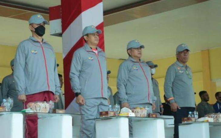 Wakapolda Sumut Brigjen Pol Dadang Hartanto saat menghadiri peringatan HAORNAS Ke-39 di Medan. Kamis (6/10)