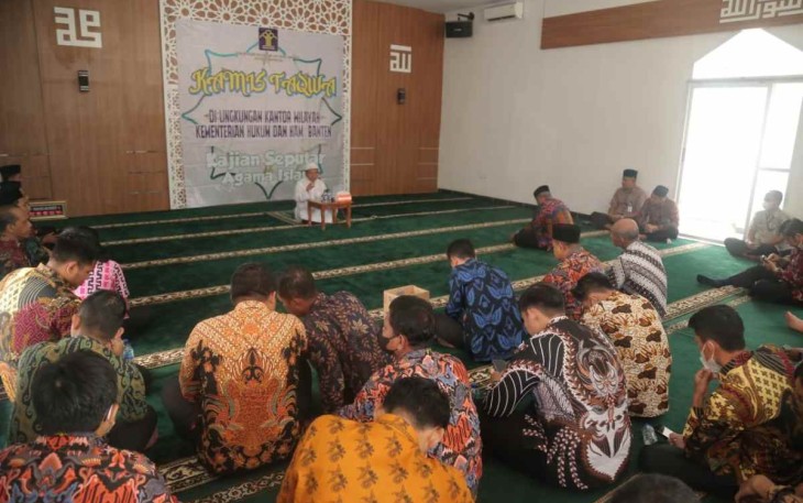 Tausiyah Kamis Taqwa Kanwil Kemenkumham Banten. Kamis (6/10)