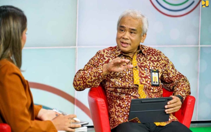 Direktur Pelaksanaan Pembiayaan Infrastruktur SDA Arvy Argyantoro saat Webinar di Jakarta Kamis (6/10)