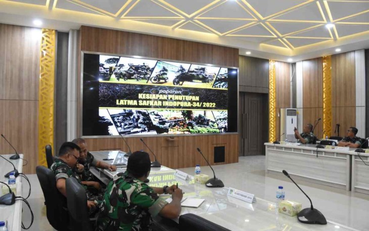 Pemaparan kesiapan Latma Safkar Indopura-34/2022 di Makodam Jaya. Jum'at (7/10)
