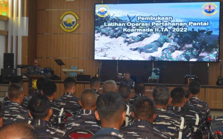 Latihan operasi pantai Koarmada II resmi dibuka. Surabaya, Jum'at (7/10)