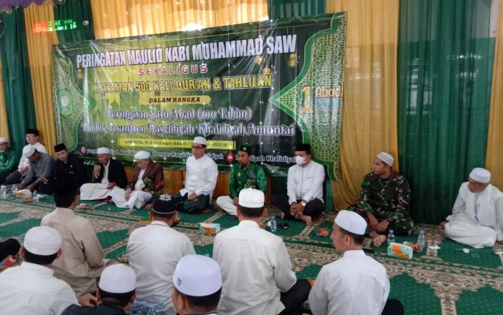 Maulid Nabi Muhammad SAW di ponpes Rasyidiyah Khalidiyah desa Pekapuran 