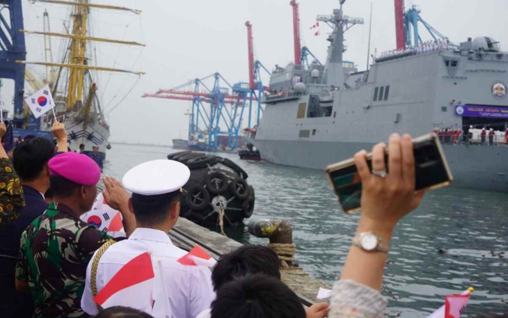 Passing Exercise Kedatangan Dua Kapal Perang Korea