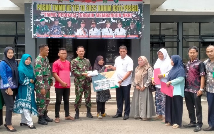 Bantuan Program TMMD ke 115 Kodim 0311/Pessel