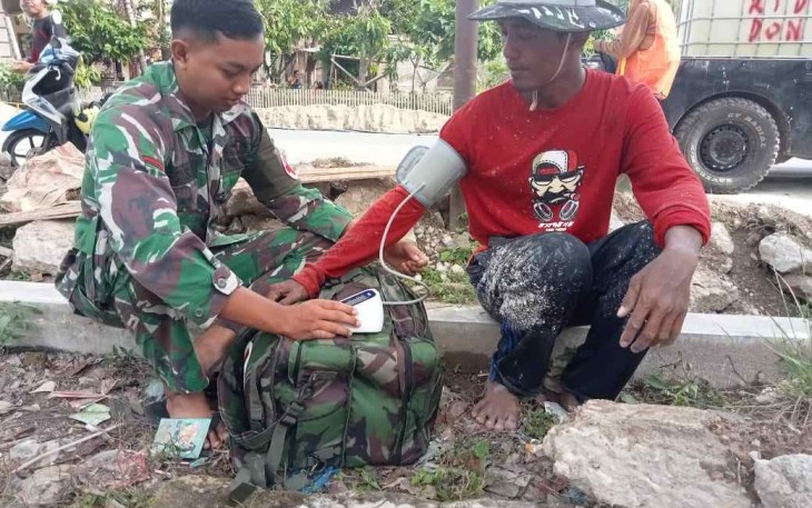 Pengobatan gratis Satgas TMMD Kodim Pessel