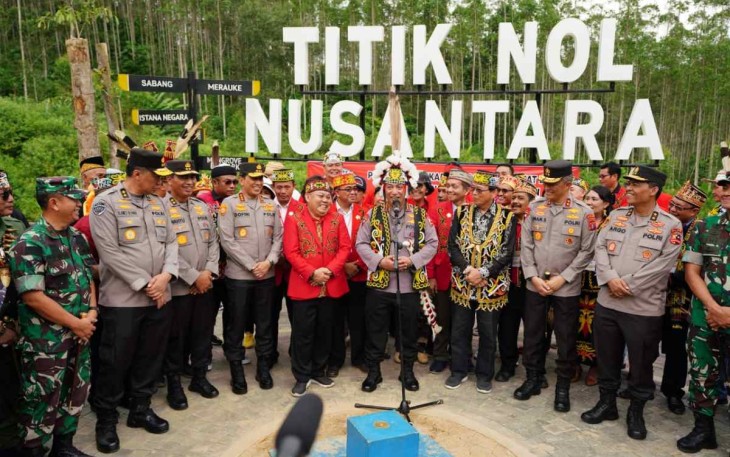 Kapolri bersama Majelis Adat Dayak Nasional 
