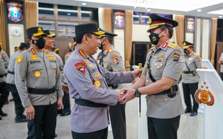 Kapolri Jenderal Listyo Sigit Prabowo usai lantik Kapolda