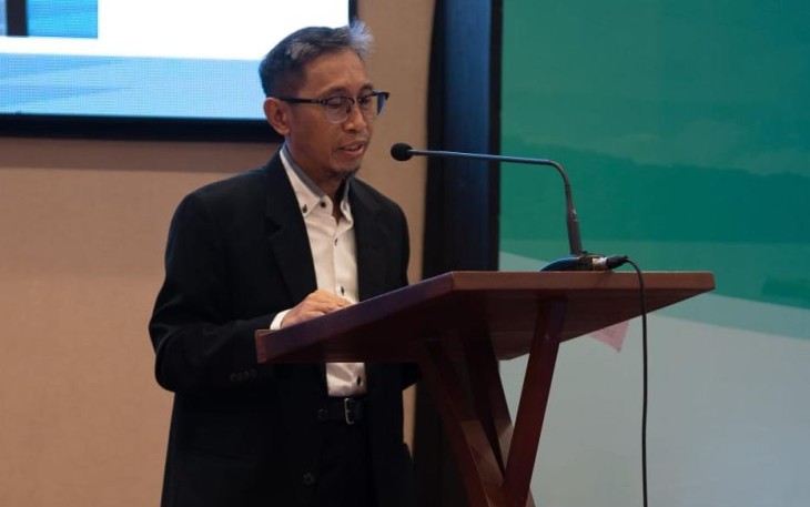 Luhur Pradjarto saat memberikan pemaparan APEC Workshop 2022 di Jakarta 