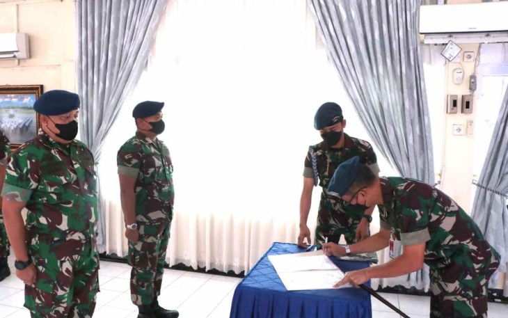 Danlanud Sutan Sjahrir Kol Nav Saeful Rakhmat saat sertijab Kadisops
