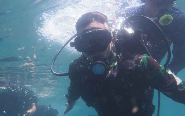 Pelatihan Scuba Diver Koarmada III 