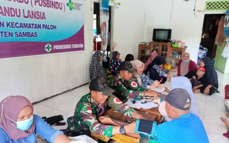 Posbindu Lansia di perbatasan 